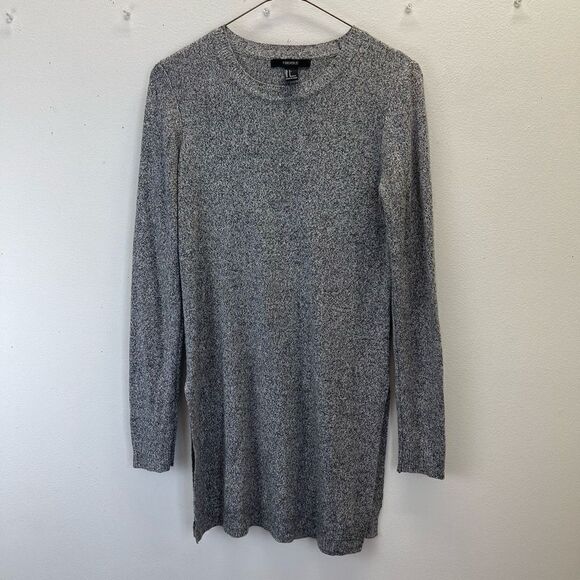 Forever 21 - Tunic Sweater Grey Heather Long Sleeves - Picture 2 of 5
